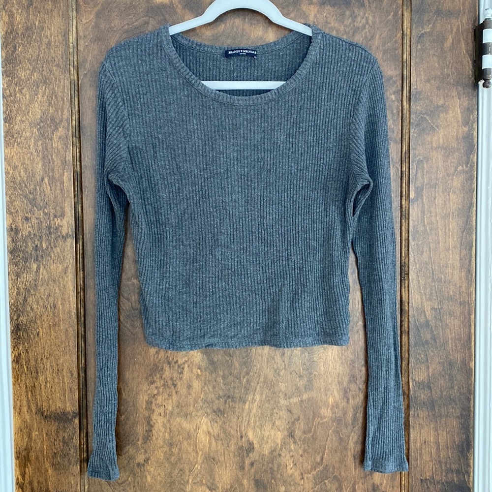 Brandy Melville ribbed long sleeve